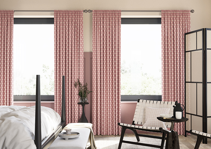 Emily Bond Jaipur, Raspberry - Made to Measure Curtains - Image 3